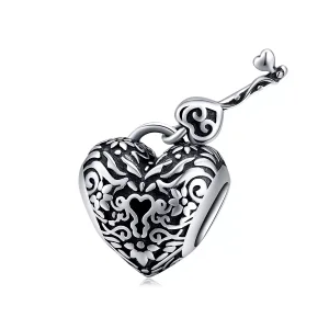 (immagine per) Charm tipo Pandora Blocco del cuore - SCC1447