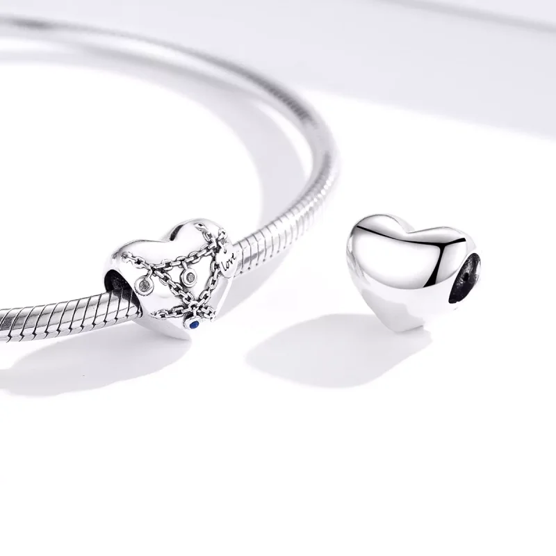 (immagine per) Charm tipo Pandora Blocco del cuore - SCC1538 - Visualizza 2