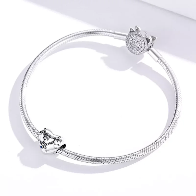 (immagine per) Charm tipo Pandora Blocco del cuore - SCC1538 - Visualizza 3