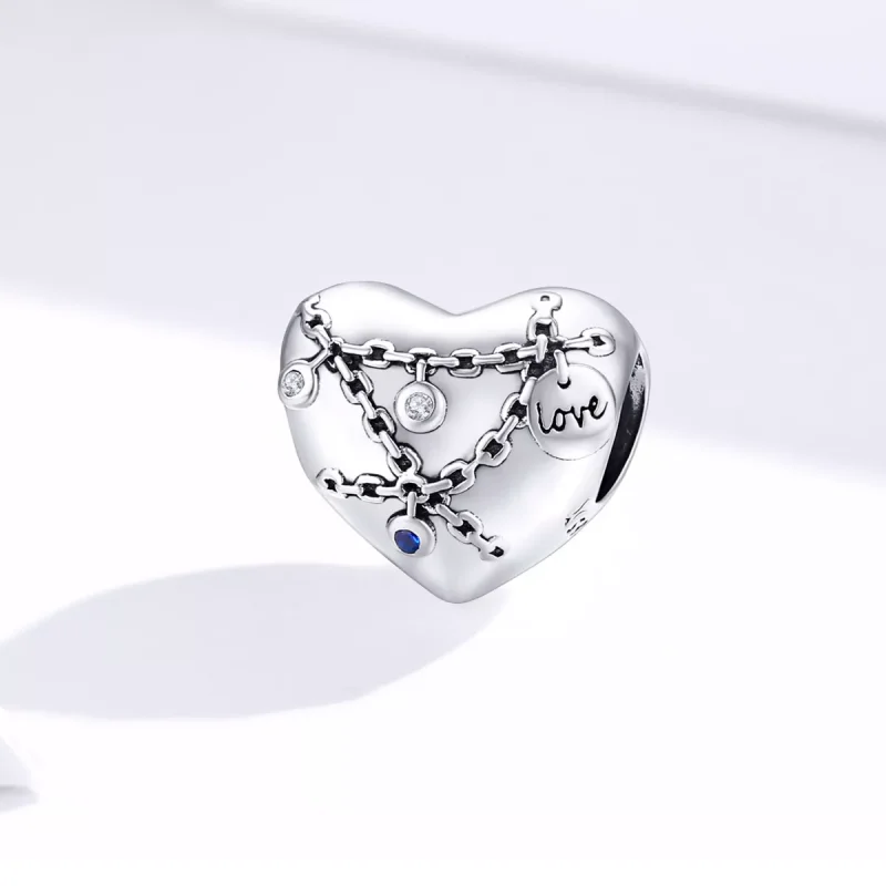 (immagine per) Charm tipo Pandora Blocco del cuore - SCC1538 - Visualizza 4