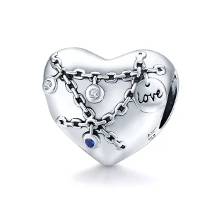 (immagine per) Charm tipo Pandora Blocco del cuore - SCC1538