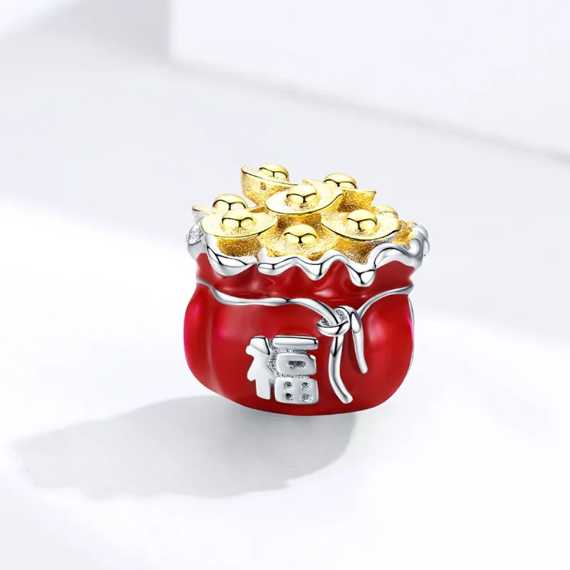 (immagine per) Charm tipo Pandora Borsa fortunata - BSC100 - Visualizza 2
