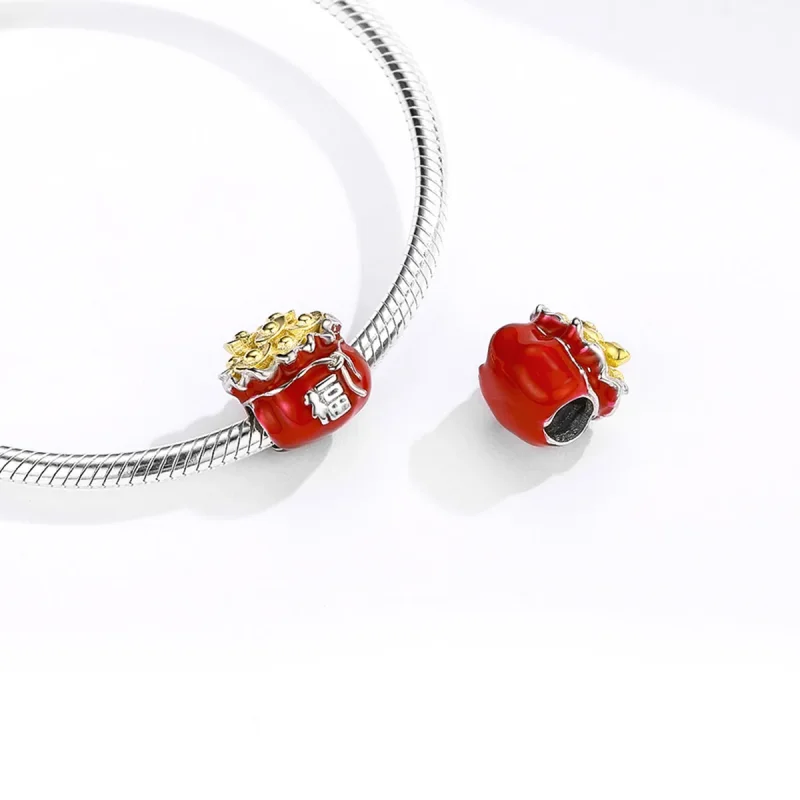 (immagine per) Charm tipo Pandora Borsa fortunata - BSC100 - Visualizza 4