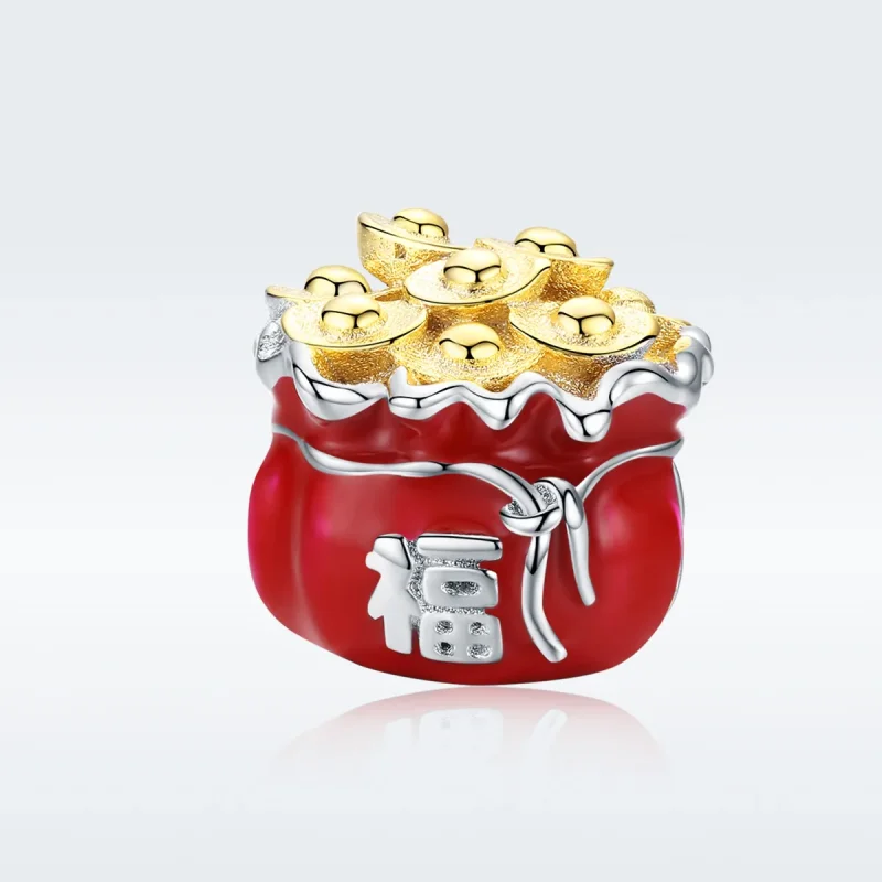 (immagine per) Charm tipo Pandora Borsa fortunata - BSC100 - Visualizza 5