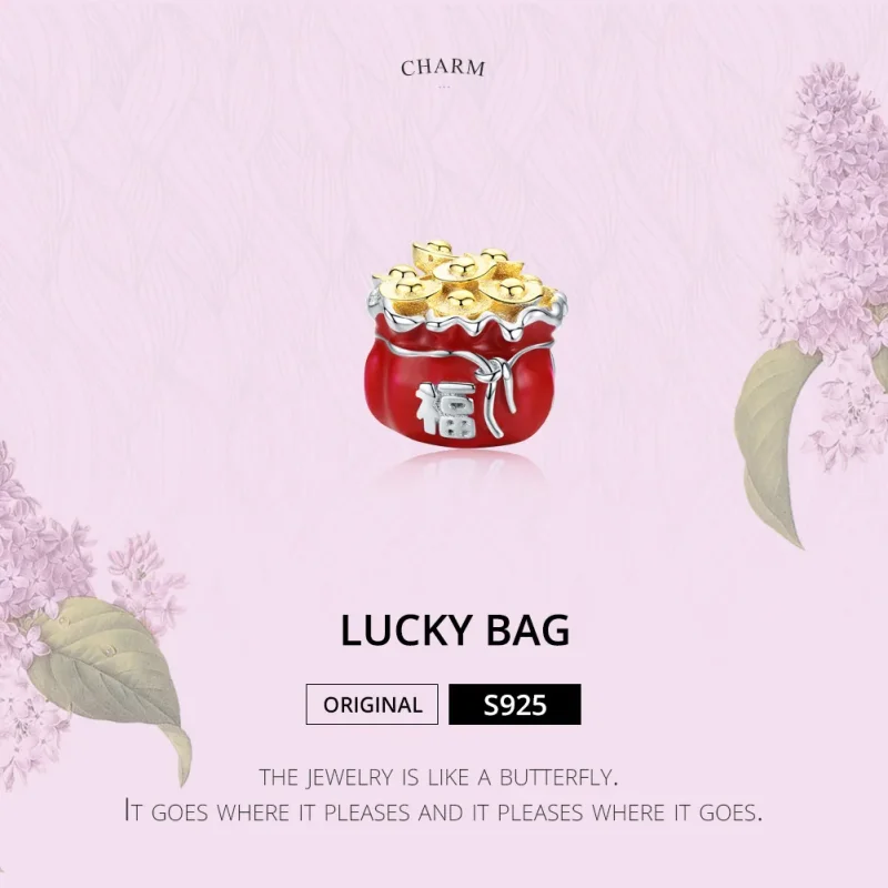 (immagine per) Charm tipo Pandora Borsa fortunata - BSC100 - Visualizza 6