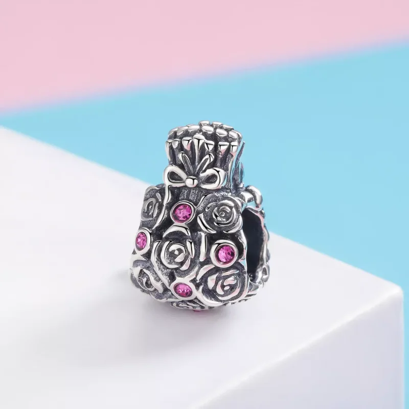 (immagine per) Charm tipo Pandora Borsa Rosa - SCC962 - Visualizza 2