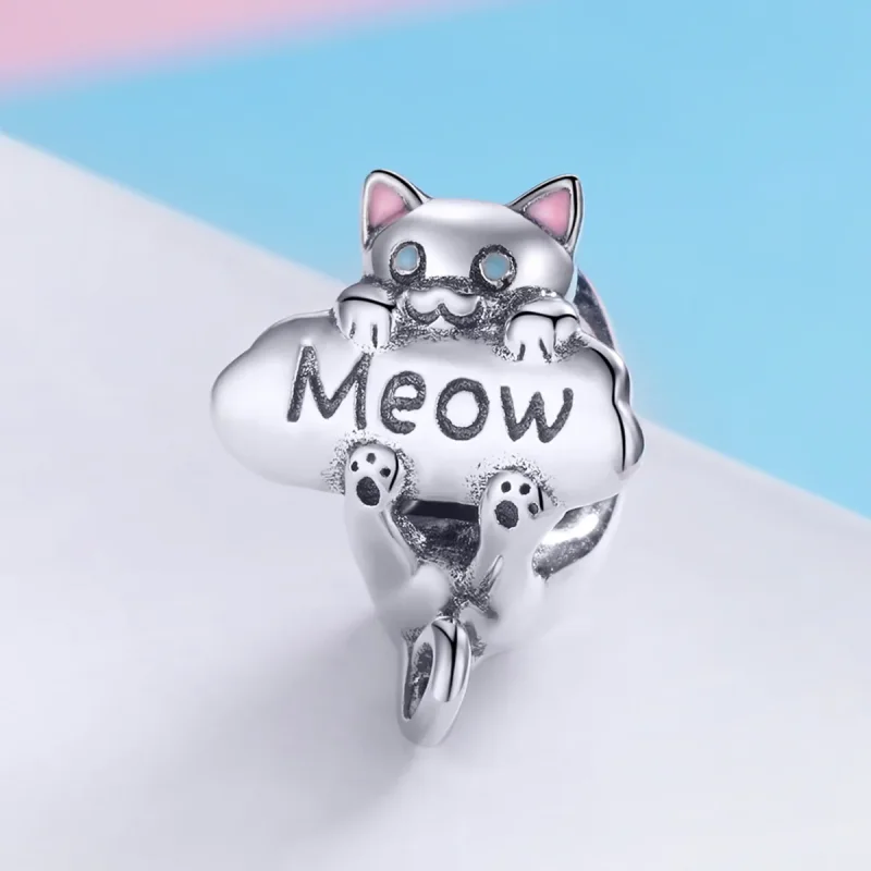 (immagine per) Charm tipo Pandora Bottiglia di profumo di gatto cattivo - SCC874 - Visualizza 2