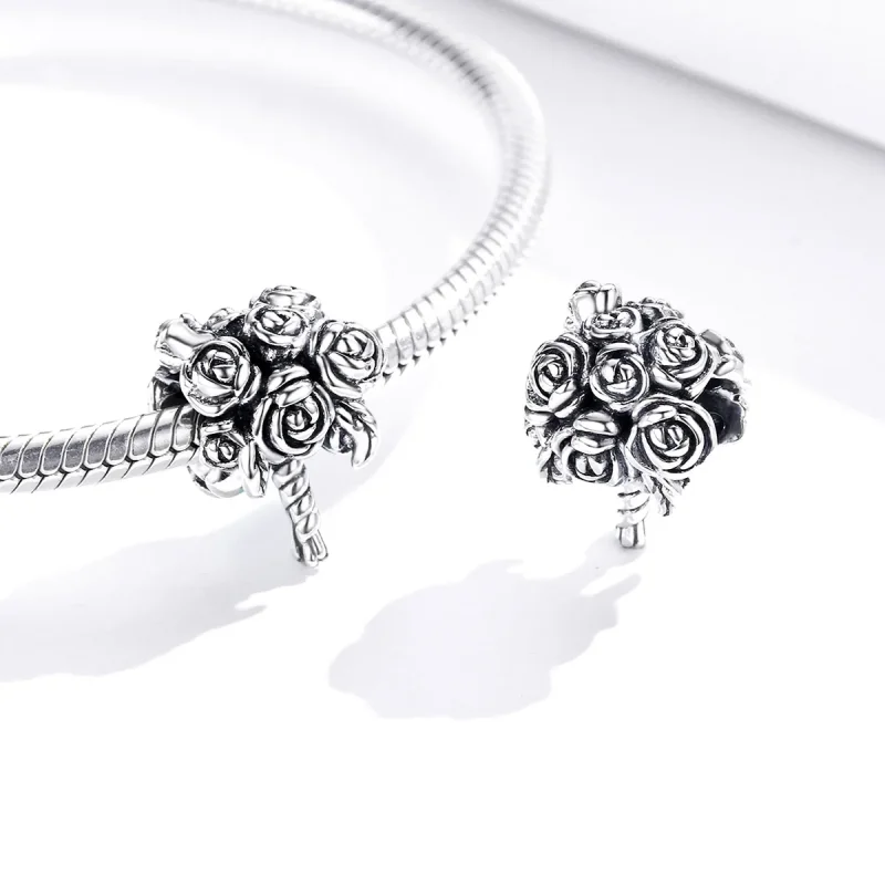 (immagine per) Charm tipo Pandora Bouquet da sposa - SCC1566 - Visualizza 4