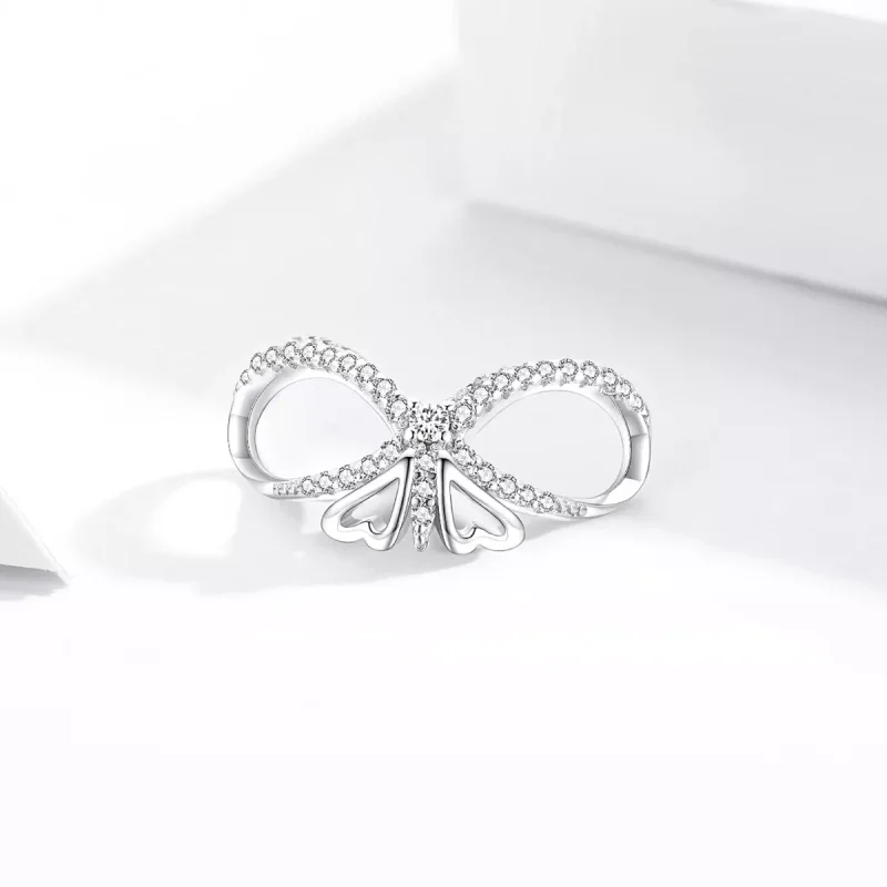 (immagine per) Charm tipo Pandora Brilla Farfalla - BSC469 - Visualizza 2