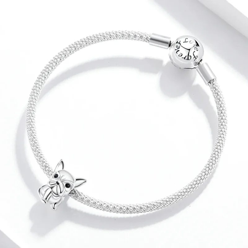 (immagine per) Charm tipo Pandora Bulldog francese carino - SCC1599 - Visualizza 3
