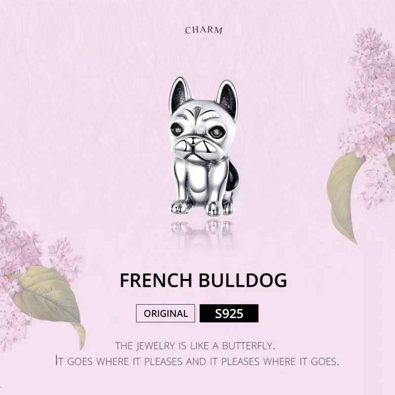 (immagine per) Charm tipo Pandora Bulldog francese - SCC1306 - Visualizza 2