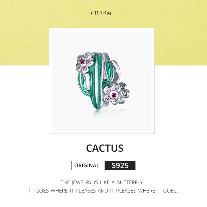 (immagine per) Charm tipo Pandora Cactus - BSC261 - Visualizza 6