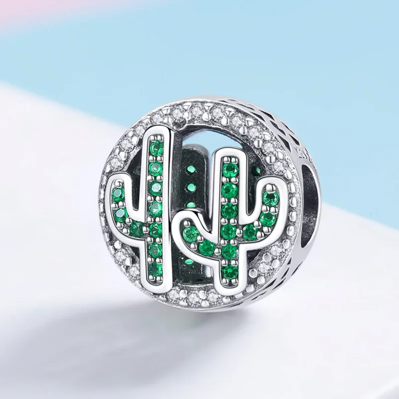 (immagine per) Charm tipo Pandora Cactus vibrante verde - SCC918 - Visualizza 2