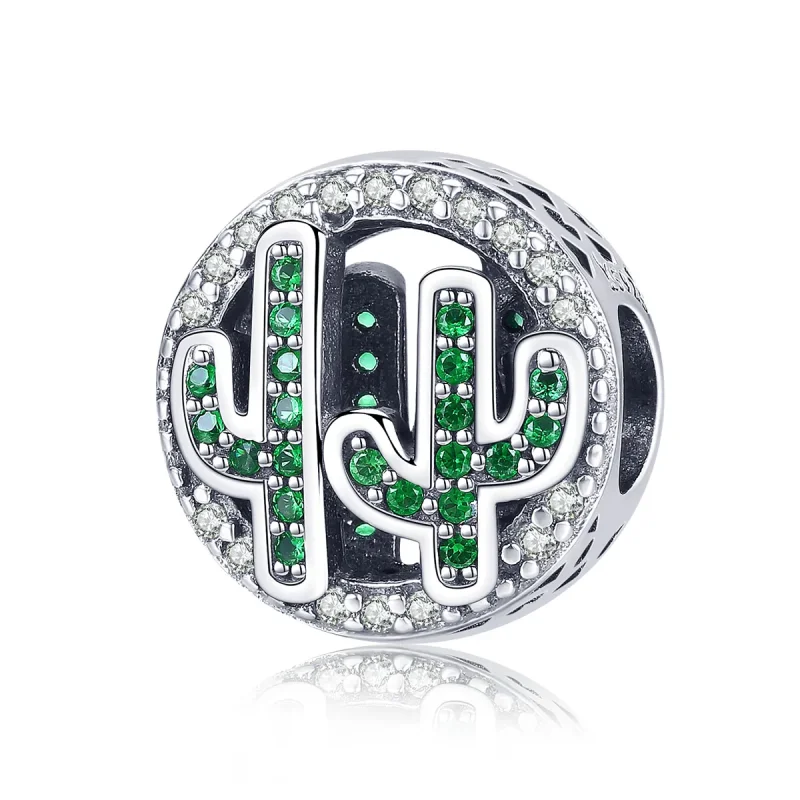 (immagine per) Charm tipo Pandora Cactus vibrante verde - SCC918