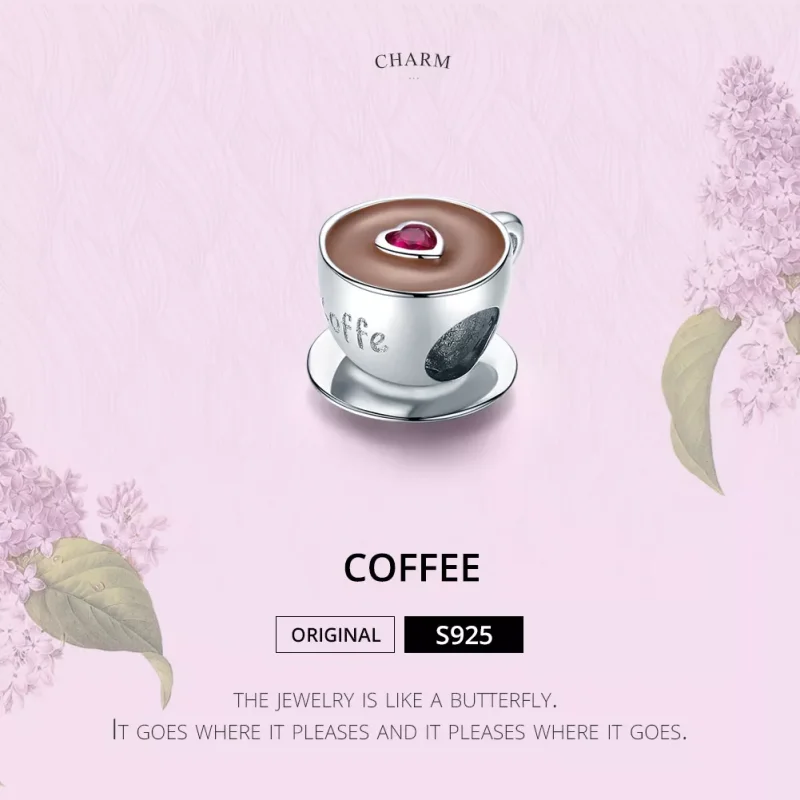 (immagine per) Charm tipo Pandora Caffè pomeridiano - SCC1286 - Visualizza 2