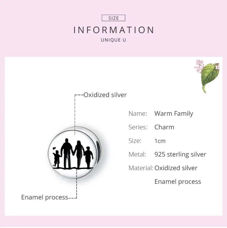 (immagine per) Charm tipo Pandora Calda famiglia - SCC1662 - Visualizza 6