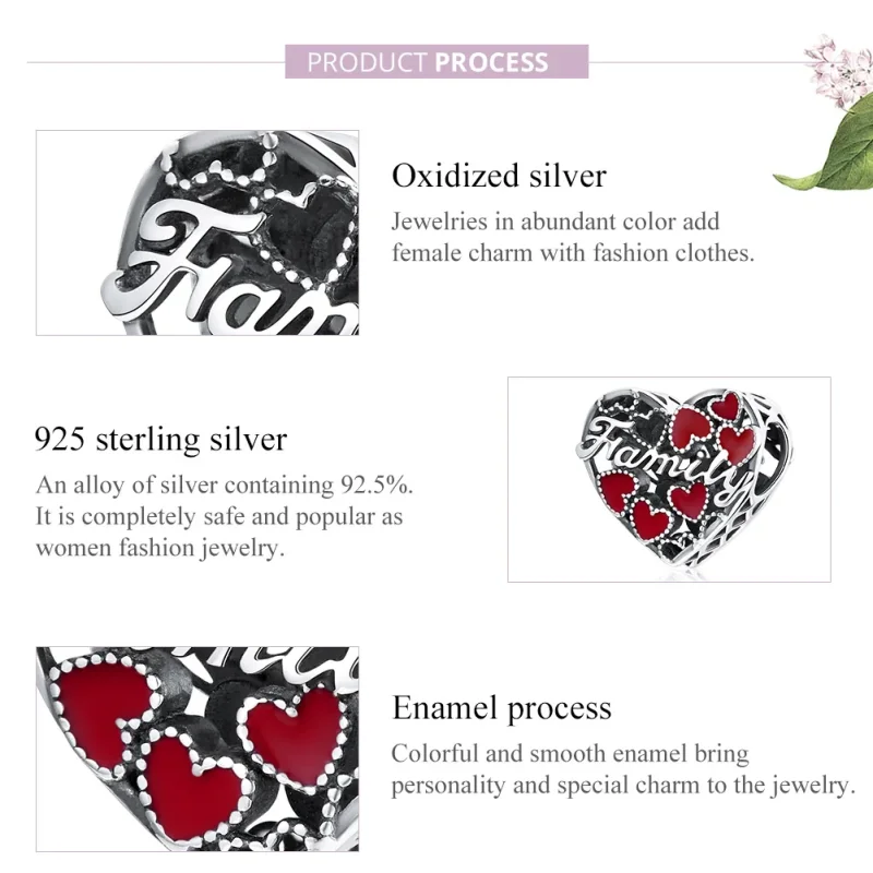 (immagine per) Charm tipo Pandora Calda famiglia - SCC1750 - Visualizza 8