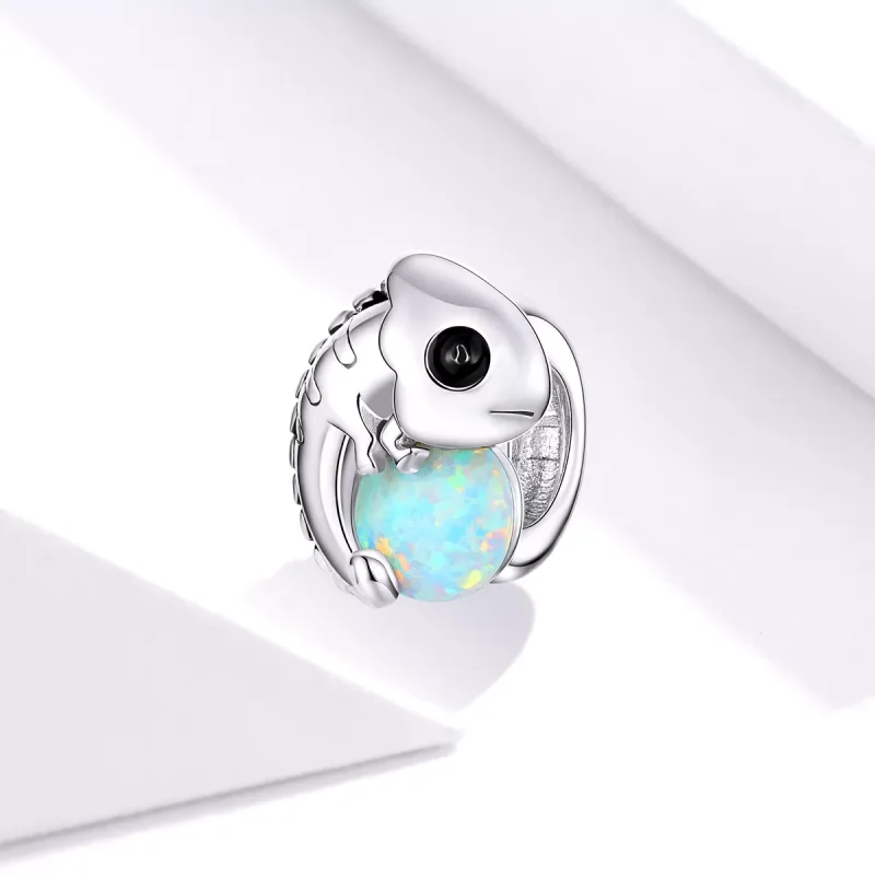 (immagine per) Charm tipo Pandora Camaleonte divertente - BSC254 - Visualizza 2