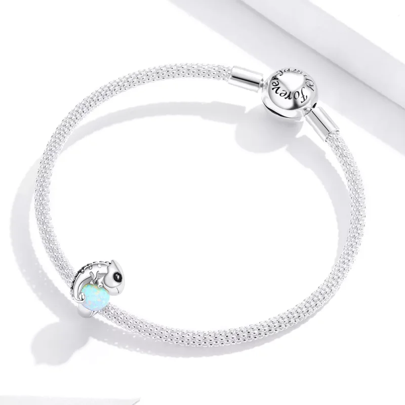 (immagine per) Charm tipo Pandora Camaleonte divertente - BSC254 - Visualizza 3