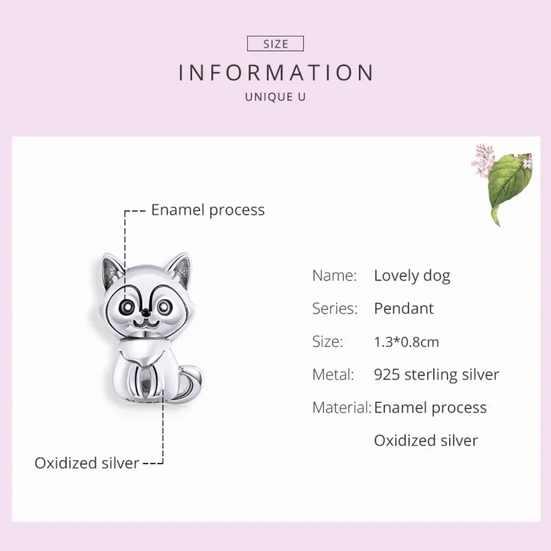 (immagine per) Charm tipo Pandora Cane adorabile - SCC1829 - Visualizza 7