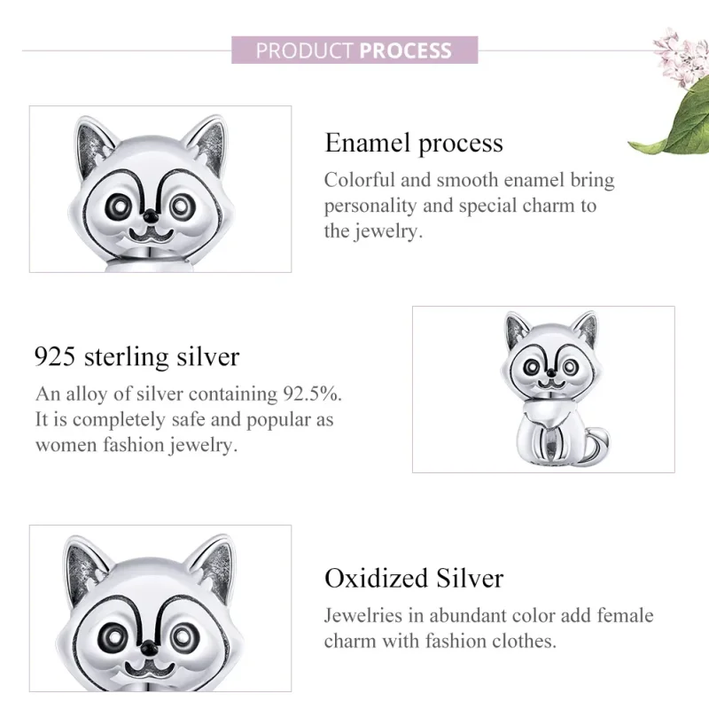 (immagine per) Charm tipo Pandora Cane adorabile - SCC1829 - Visualizza 8