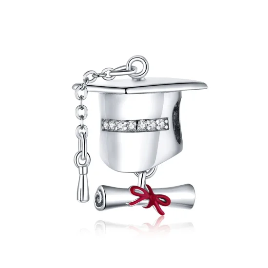 (immagine per) Charm tipo Pandora Cappello di laurea - BSC357