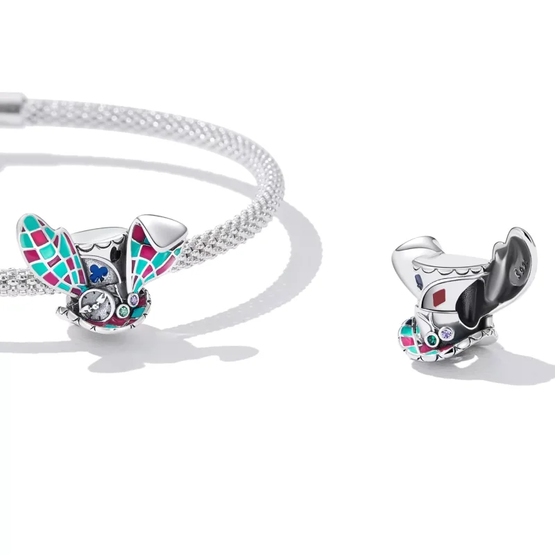 (immagine per) Charm tipo Pandora Cappello magico con orecchie di coniglio - SCC2243 - Visualizza 4