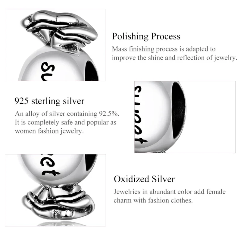 (immagine per) Charm tipo Pandora Caramella dolce - BSC353 - Visualizza 7