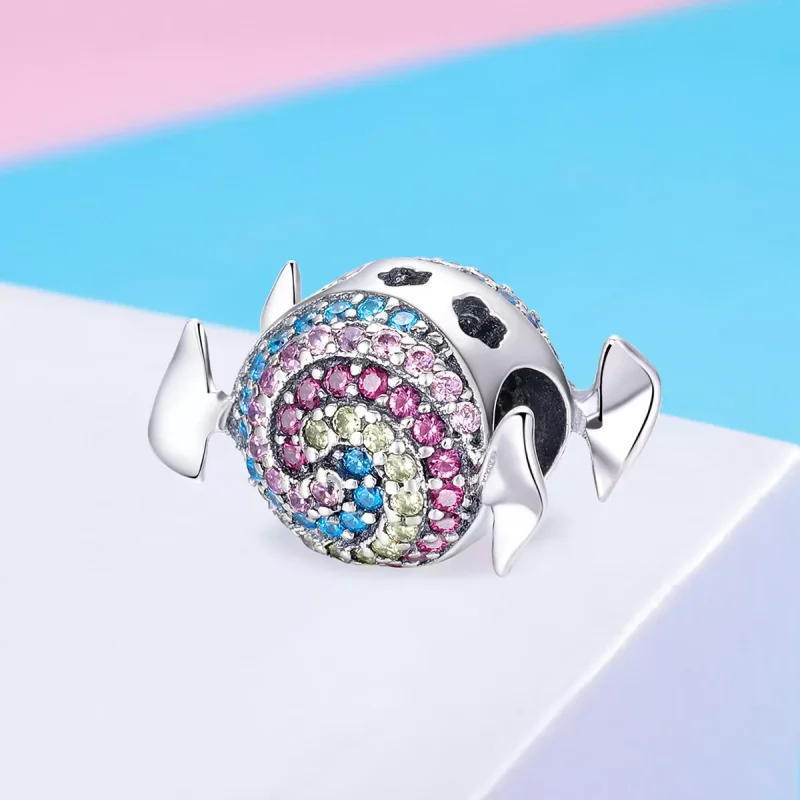 (immagine per) Charm tipo Pandora Caramelle Arcobaleno - SCC898 - Visualizza 2