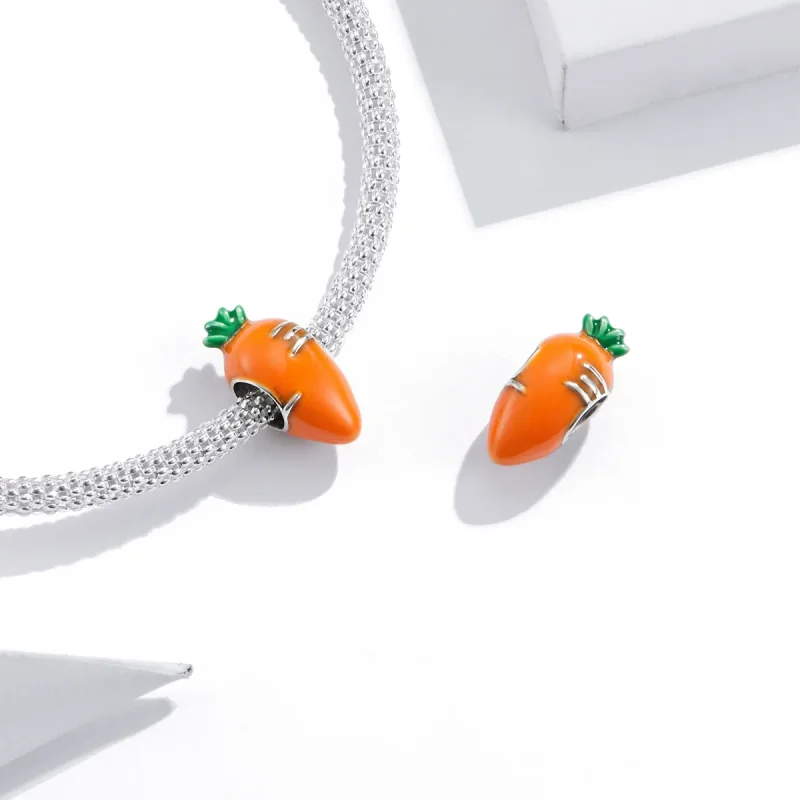 (immagine per) Charm tipo Pandora Carota Carina - SCC1591 - Visualizza 3