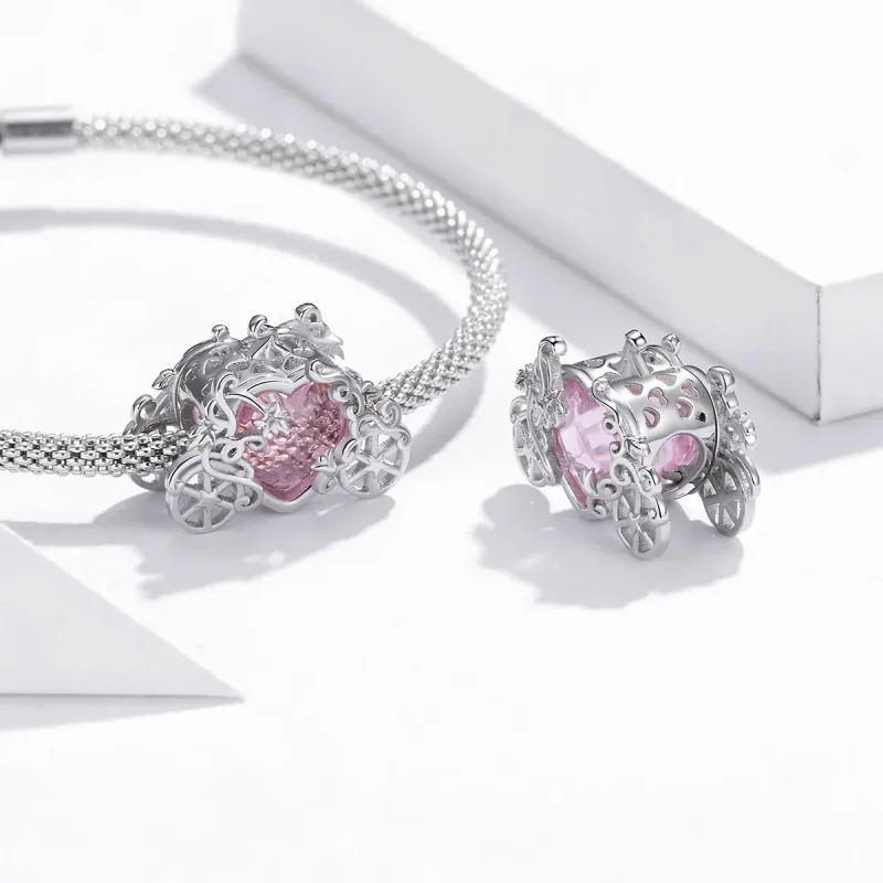 (immagine per) Charm tipo Pandora Carrozza magica - BSC412 - Visualizza 4