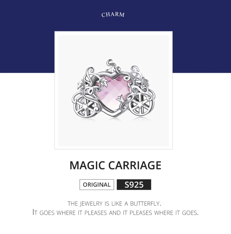 (immagine per) Charm tipo Pandora Carrozza magica - BSC412 - Visualizza 6