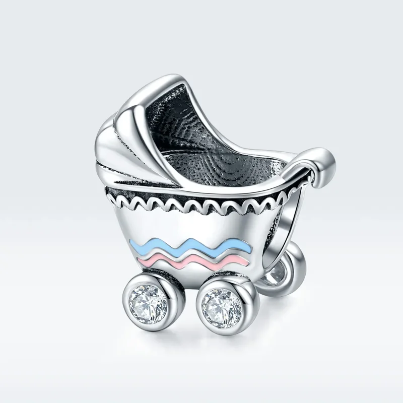 (immagine per) Charm tipo Pandora Carrozzina per neonati - SCC1539 - Visualizza 5