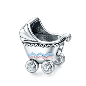 Charm tipo Pandora Carrozzina per neonati - SCC1539 (immagine per) Charm tipo Pandora Carrozzina per neonati - SCC1539