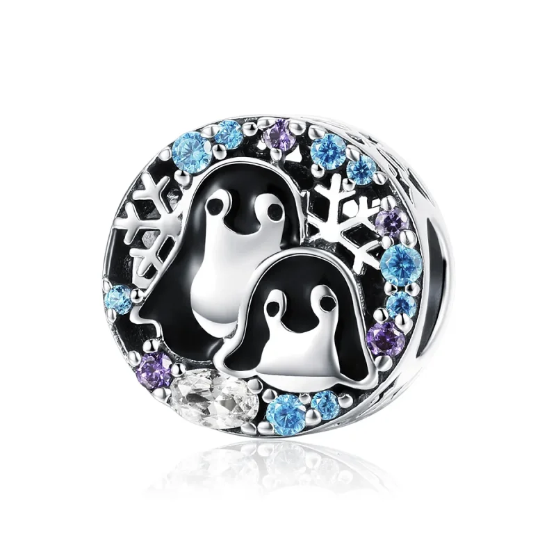 (immagine per) Charm tipo Pandora Casa dei pinguini - SCC992