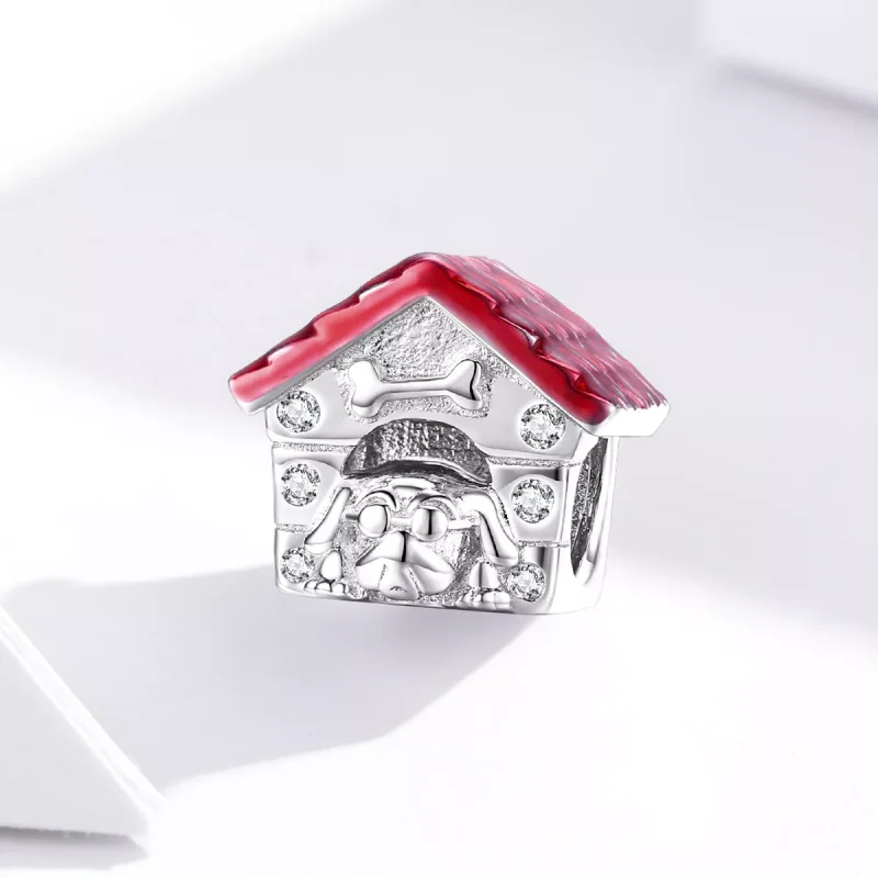(immagine per) Charm tipo Pandora Casa per animali domestici - BSC286 - Visualizza 3