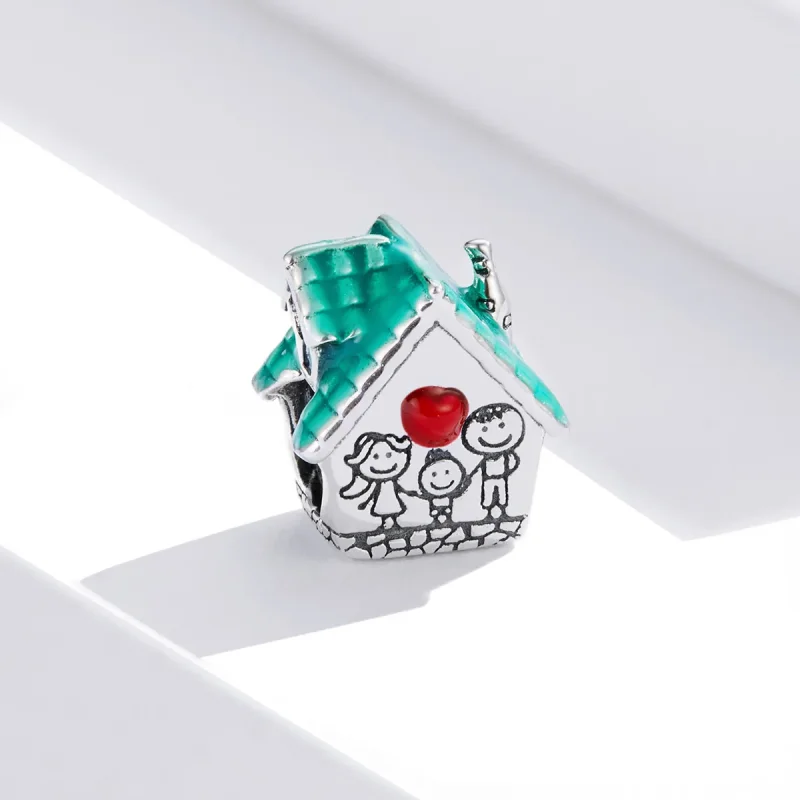 (immagine per) Charm tipo Pandora Casetta accogliente - SCC1518 - Visualizza 2