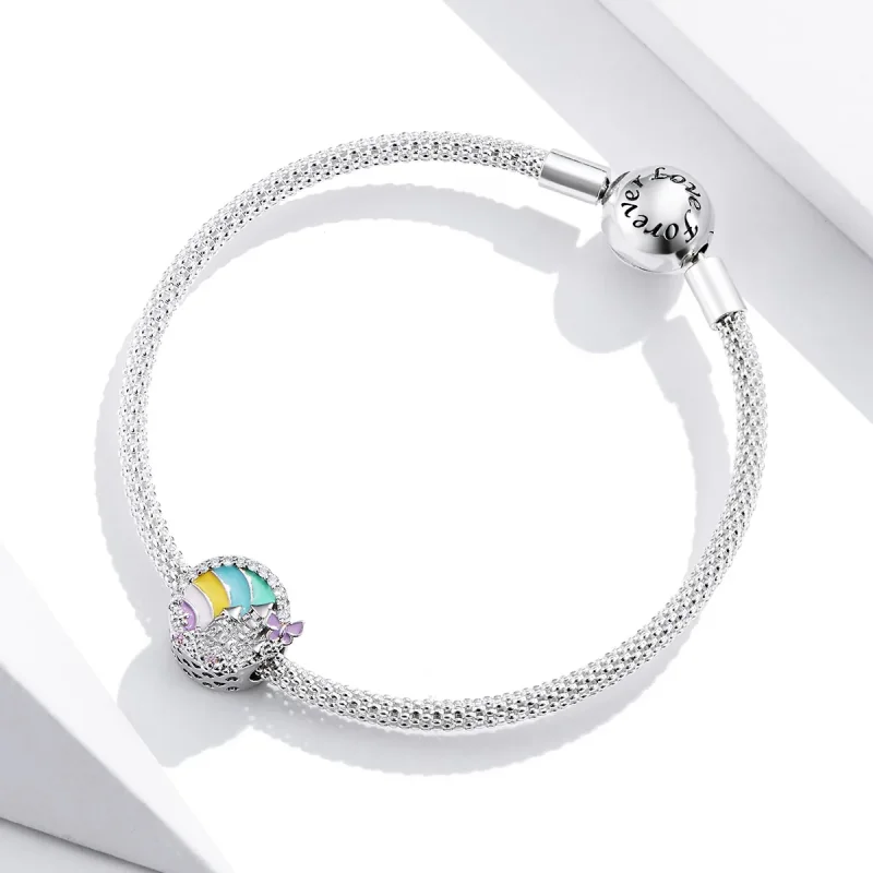 (immagine per) Charm tipo Pandora Castello Arcobaleno - SCC1585 - Visualizza 4