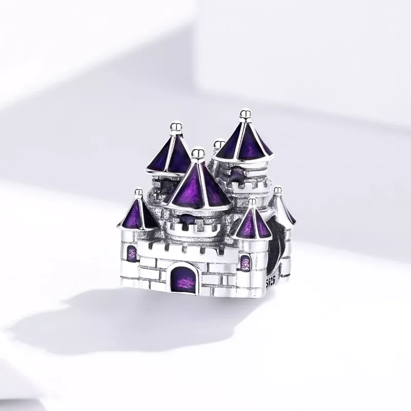(immagine per) Charm tipo Pandora Castello delle fiabe - BSC122 - Visualizza 2