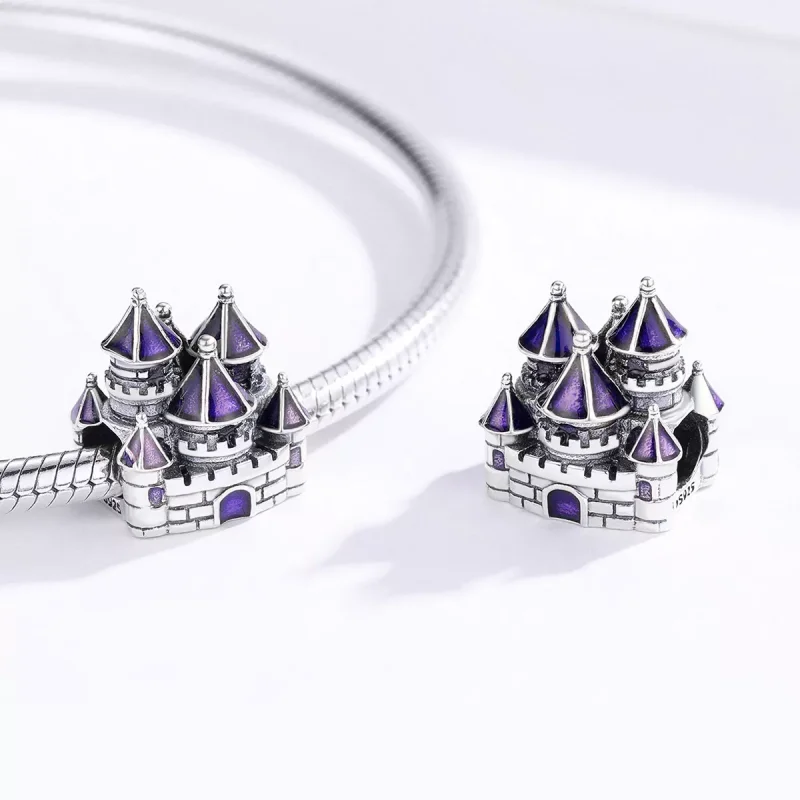 (immagine per) Charm tipo Pandora Castello delle fiabe - BSC122 - Visualizza 3
