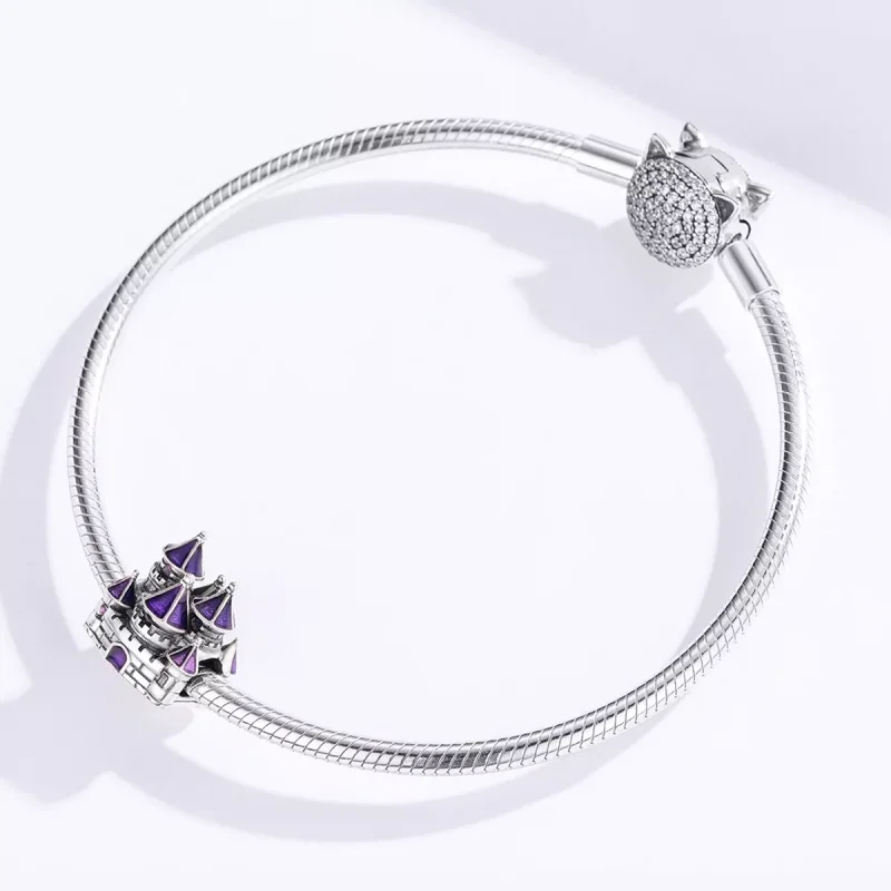 (immagine per) Charm tipo Pandora Castello delle fiabe - BSC122 - Visualizza 4
