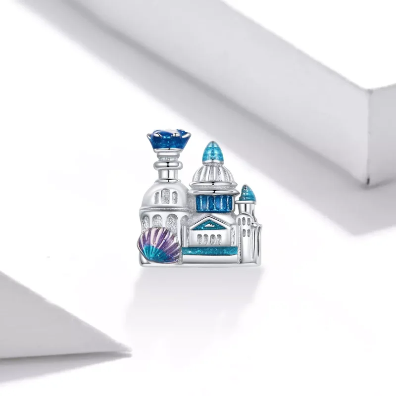 (immagine per) Charm tipo Pandora Castello di fantasia - BSC432 - Visualizza 2