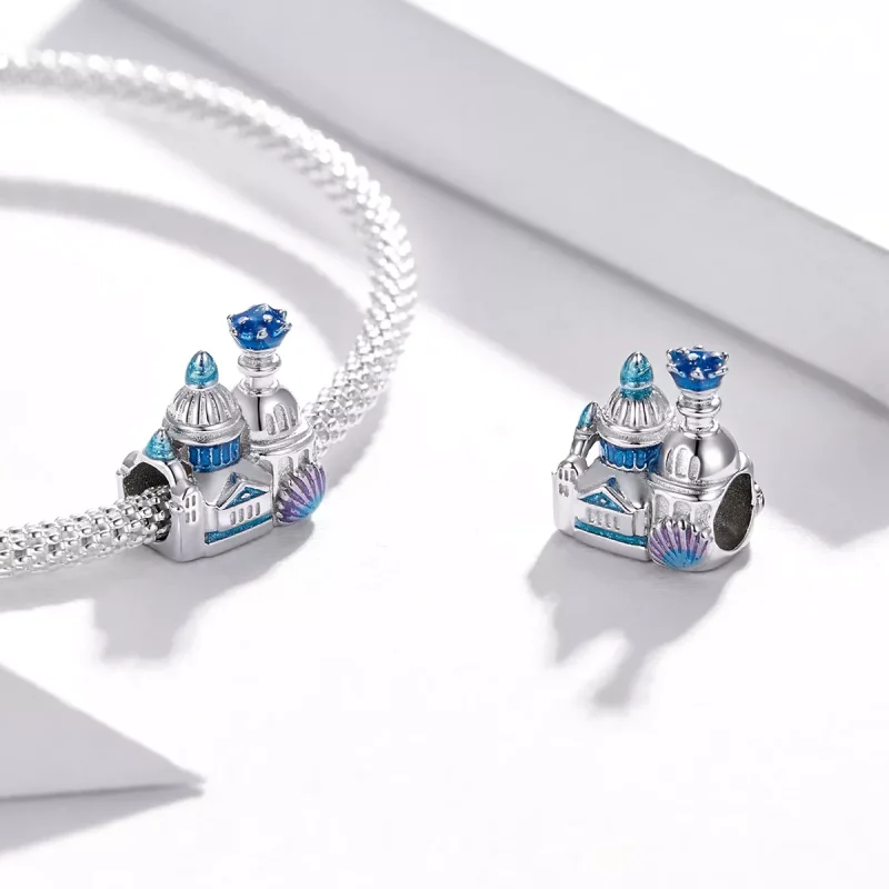 (immagine per) Charm tipo Pandora Castello di fantasia - BSC432 - Visualizza 4