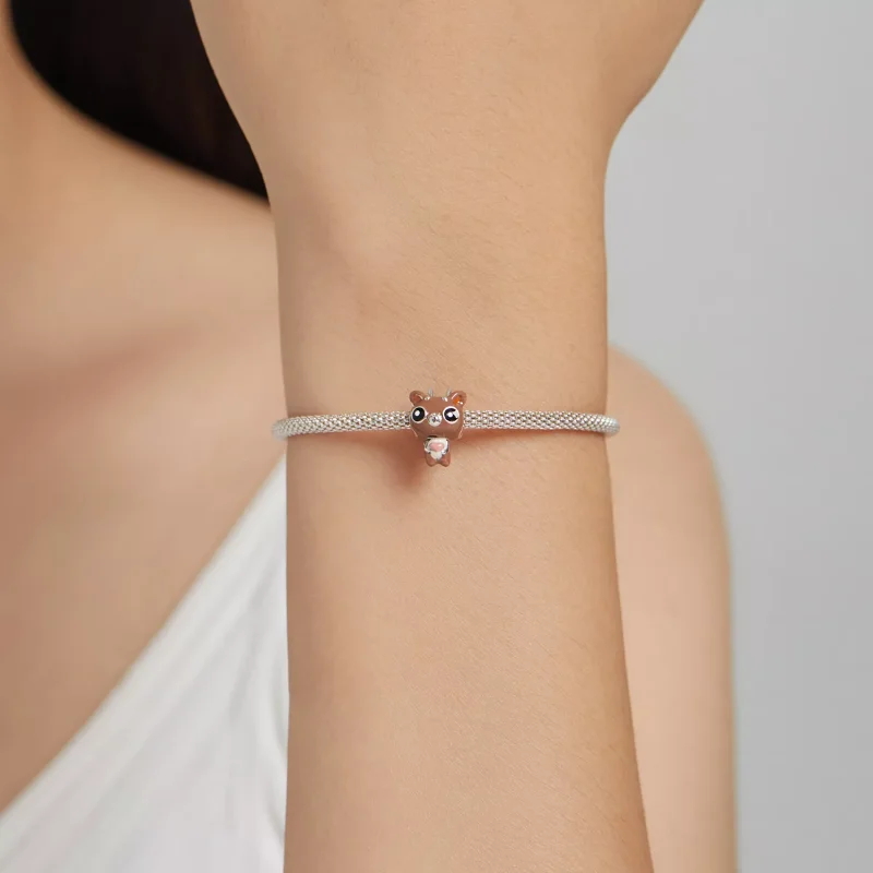 (immagine per) Charm tipo Pandora Cervo divertente - SCC1934 - Visualizza 5