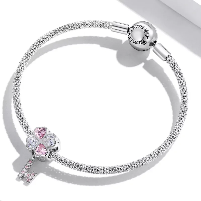 (immagine per) Charm tipo Pandora Chiave del trifoglio del cuore - SCC2123 - Visualizza 3