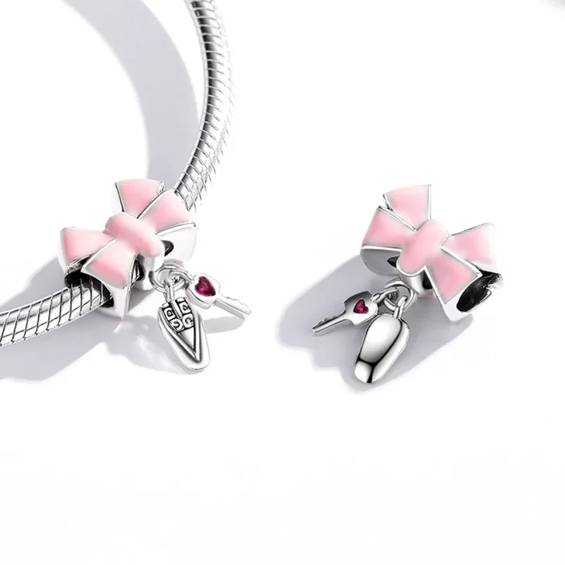 (immagine per) Charm tipo Pandora Chiave per auto ad arco - SCC1974 - Visualizza 4
