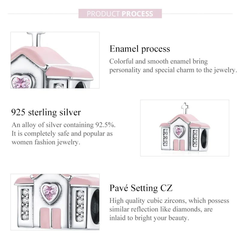(immagine per) Charm tipo Pandora Chiesa - SCC1810 - Visualizza 7