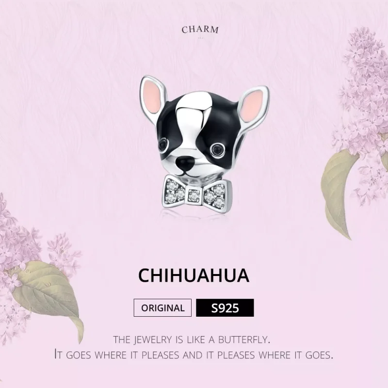 (immagine per) Charm tipo Pandora Chihuahua - SCC1310 - Visualizza 2
