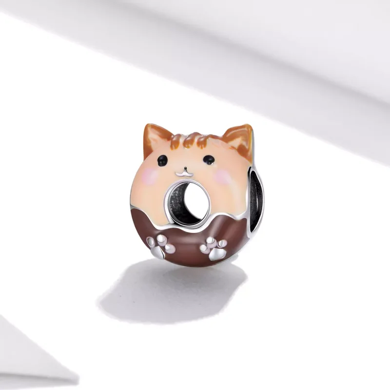 (immagine per) Charm tipo Pandora Ciambelle di gattino - SCC1877 - Visualizza 2