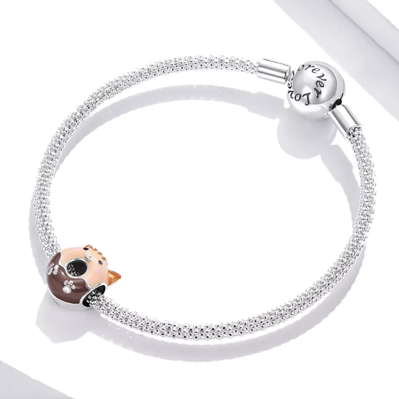 (immagine per) Charm tipo Pandora Ciambelle di gattino - SCC1877 - Visualizza 3